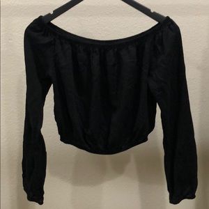 Off shoulder crop top